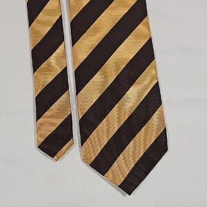 Striped Black and Gold Men's Tie